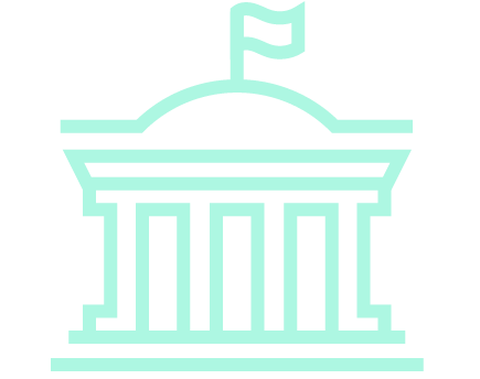 Government building icon