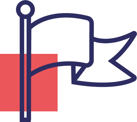 A Flag icon representing independence of scientists