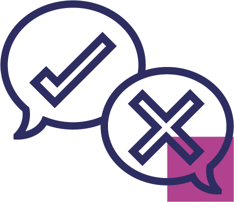 Devided opinions icon