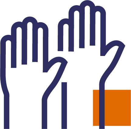 Loud speaker icon representing communication with the public